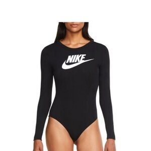 Nike Women's Black Long Sleeve Bodysuit
